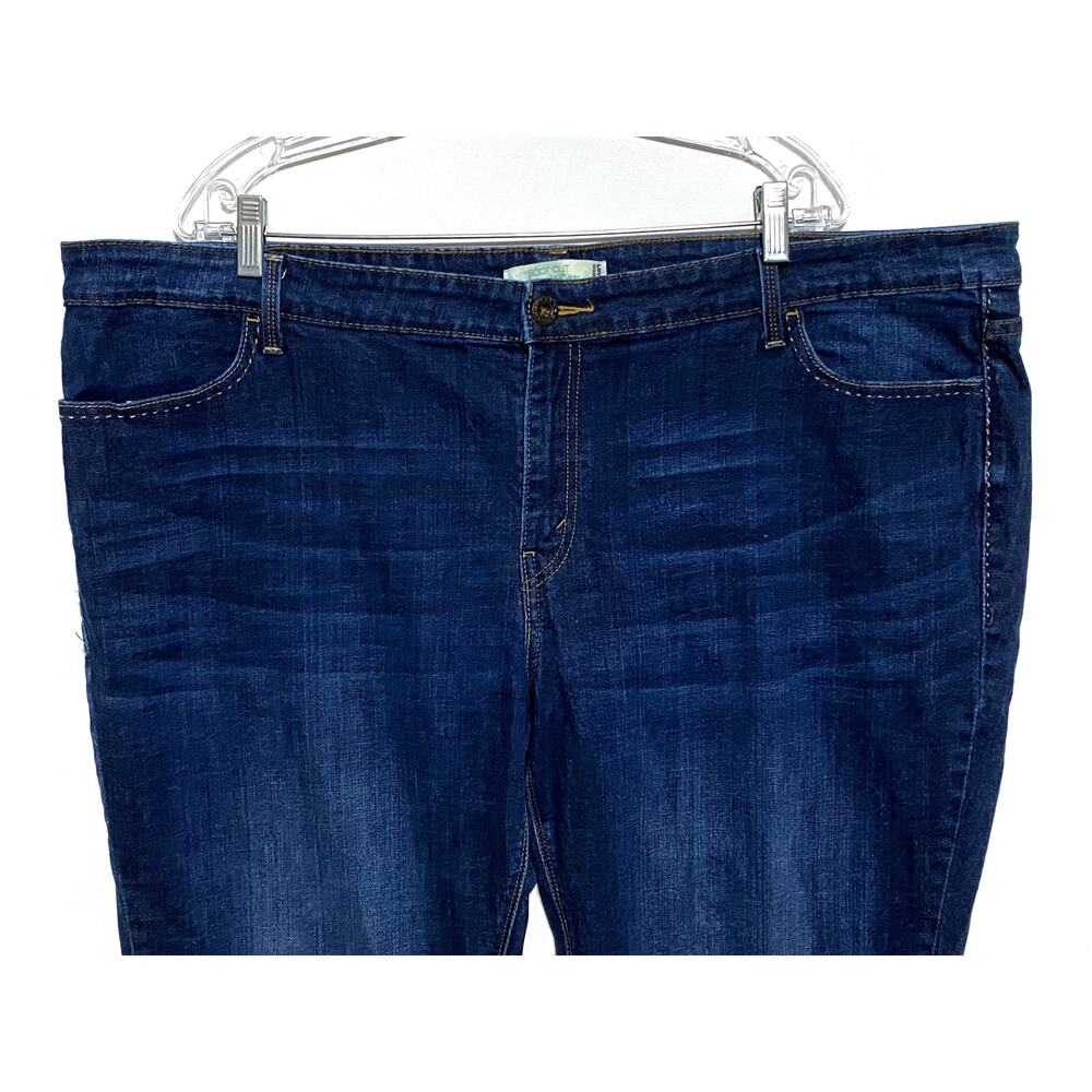 Levis Bootcut 590 Jeans Women 24S Flap Pockets Classic Western 25x28.5 Dark Wash - Picture 3 of 8
